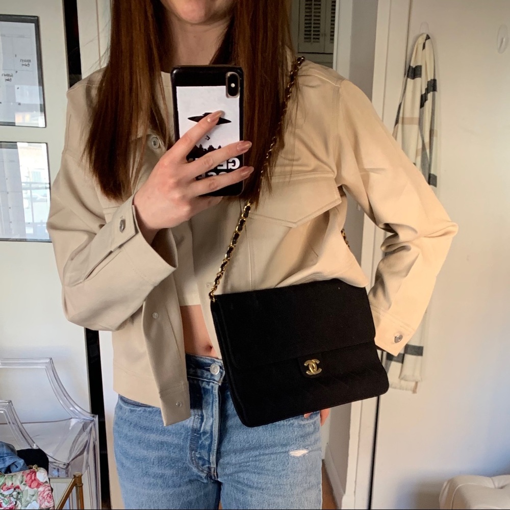 CHANEL Quilted Bag with Gold Chain Strap